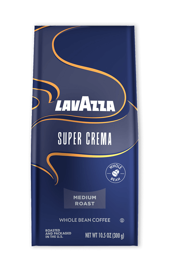 Lavazza Super Crema whole bean coffee bag
